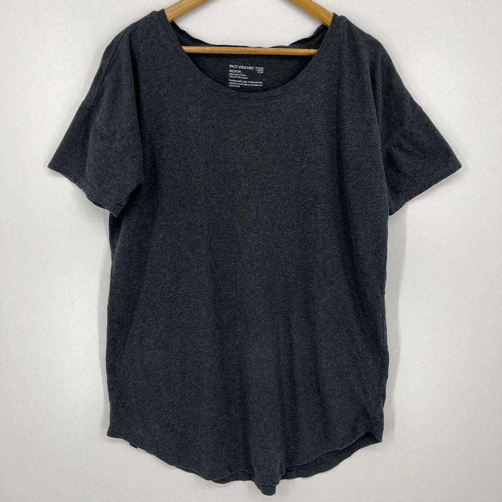 Basic Short Sleeve Tee - Dark Charcoal Gray